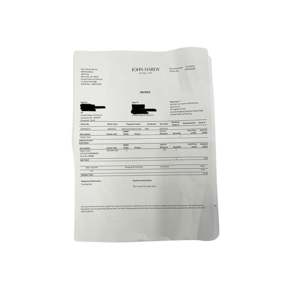 Pre Loved John Hardy Kawung Pierced Necklace in Sterling Silver with 50 mm Wide - Picture 4 of 8